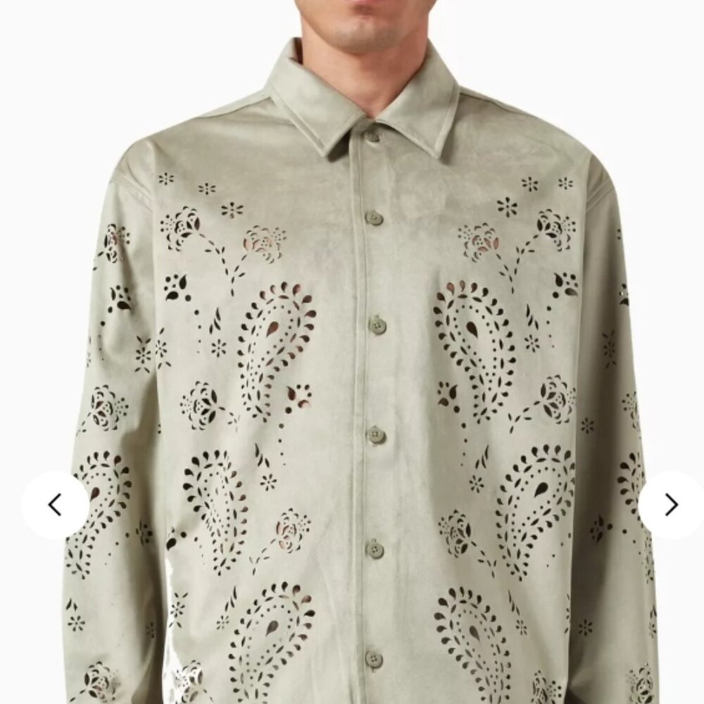 Kith  Follow Isaac Button-down Shirt in Microsuede